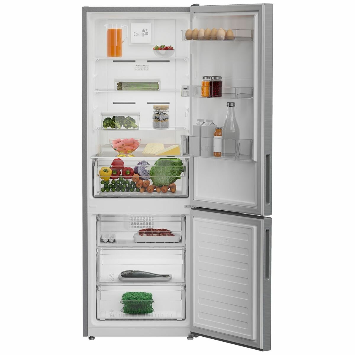 Altus 323L Bottom Mount Frost Free Fridge/Freezer Platinum ABM335PX