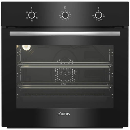 Altus 81L Multifunction Built-In Oven Black ABO6810FB