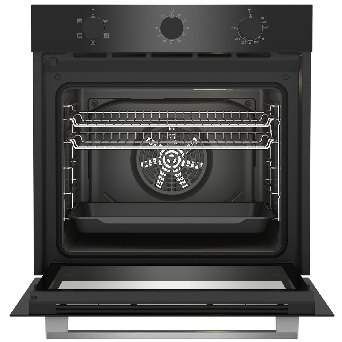 Altus 85L Multifunction Built-In Oven Black ABO6850FB