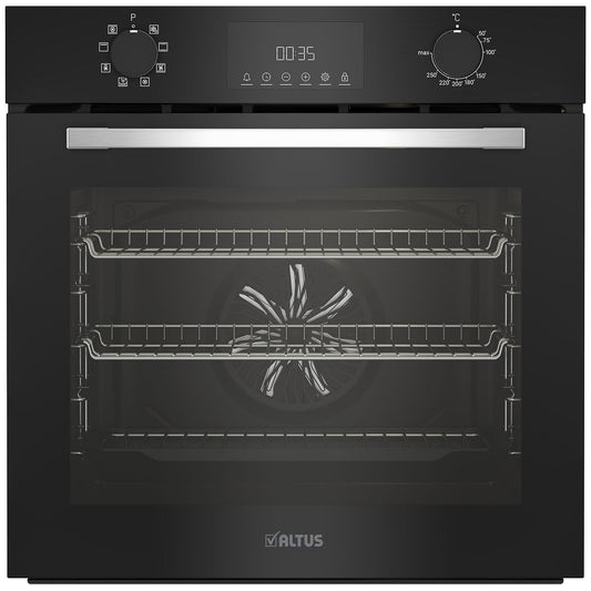 Altus 85L Multifunction Built-in Oven Black ABO6851MB