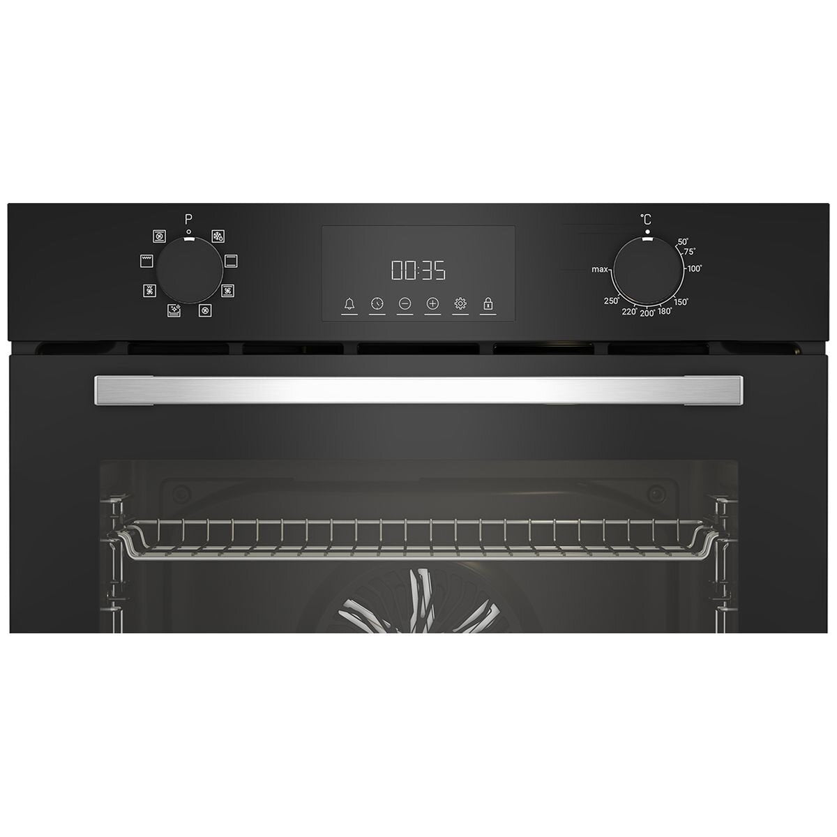 Altus 85L Multifunction Built-in Oven Black ABO6851MB