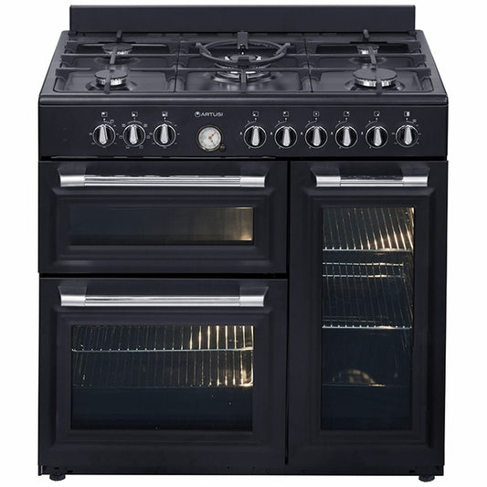 Artusi 90cm Dual Fuel Freestanding Oven/Stove AFGR935B