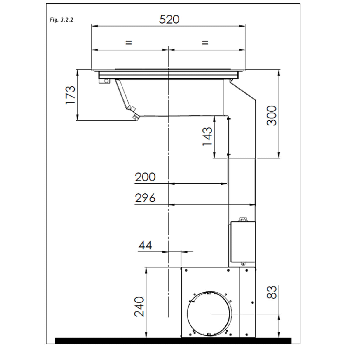 Artusi 90cm Induction Cooktop with Integrated Downdraft AID864DD