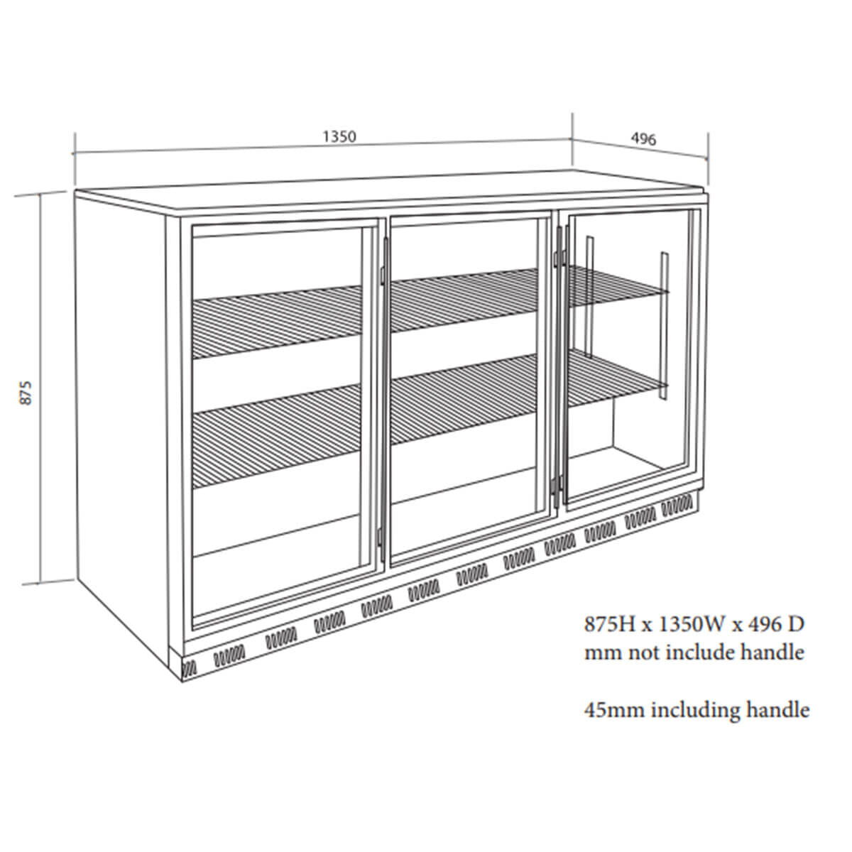 Artusi 307L Outdoor Beverage Centre AOF3S