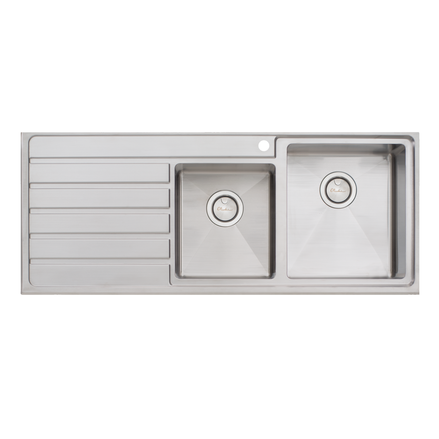 Oliveri Apollo 1 & 3/4 Bowl Sink with Left Hand Drainer AP1412