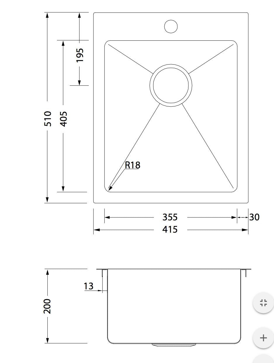 Oliveri Apollo Single Bowl Sink AP1451