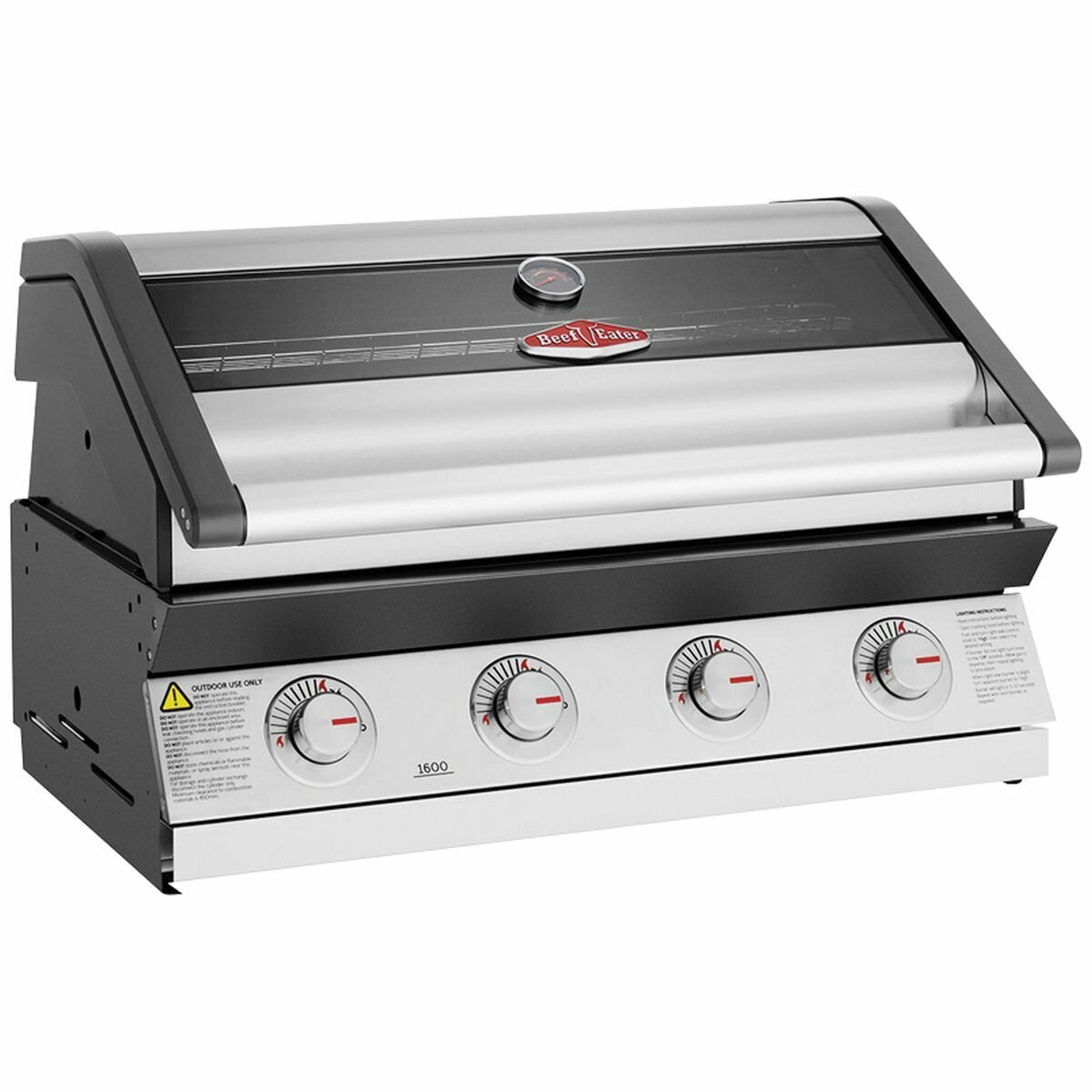 Beefeater 1600 Series SS 4 Burner Built-In BBQ BBG1640SA