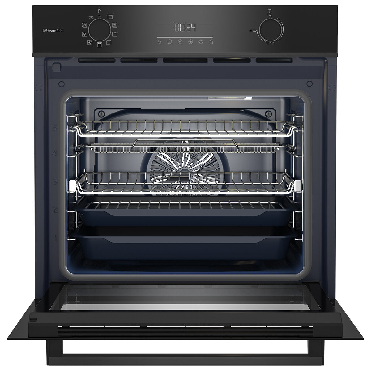 Beko 60cm Multifunction Oven with SteamAdd and Airfry BBO6851MDX