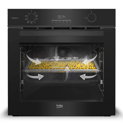 Beko 60cm Multifunction Oven with SteamAdd and Airfry BBO6851MDX