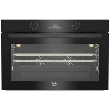 Beko 90cm Twin Fan Multifunction Built in Oven Dark Stainless Steel BBOB91271MDX