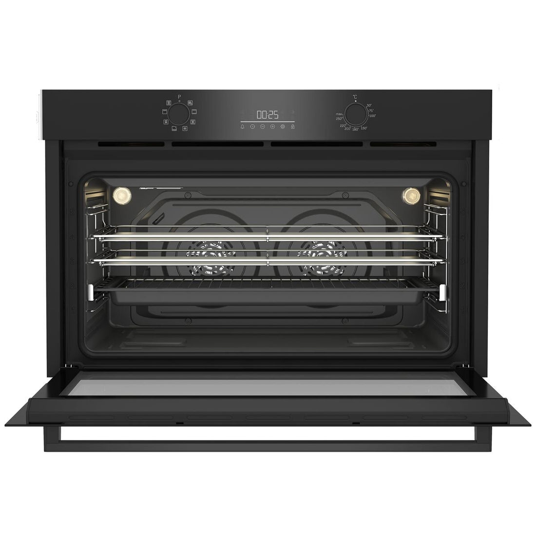 Beko 90cm Twin Fan Multifunction Built in Oven Dark Stainless Steel BBOB91271MDX