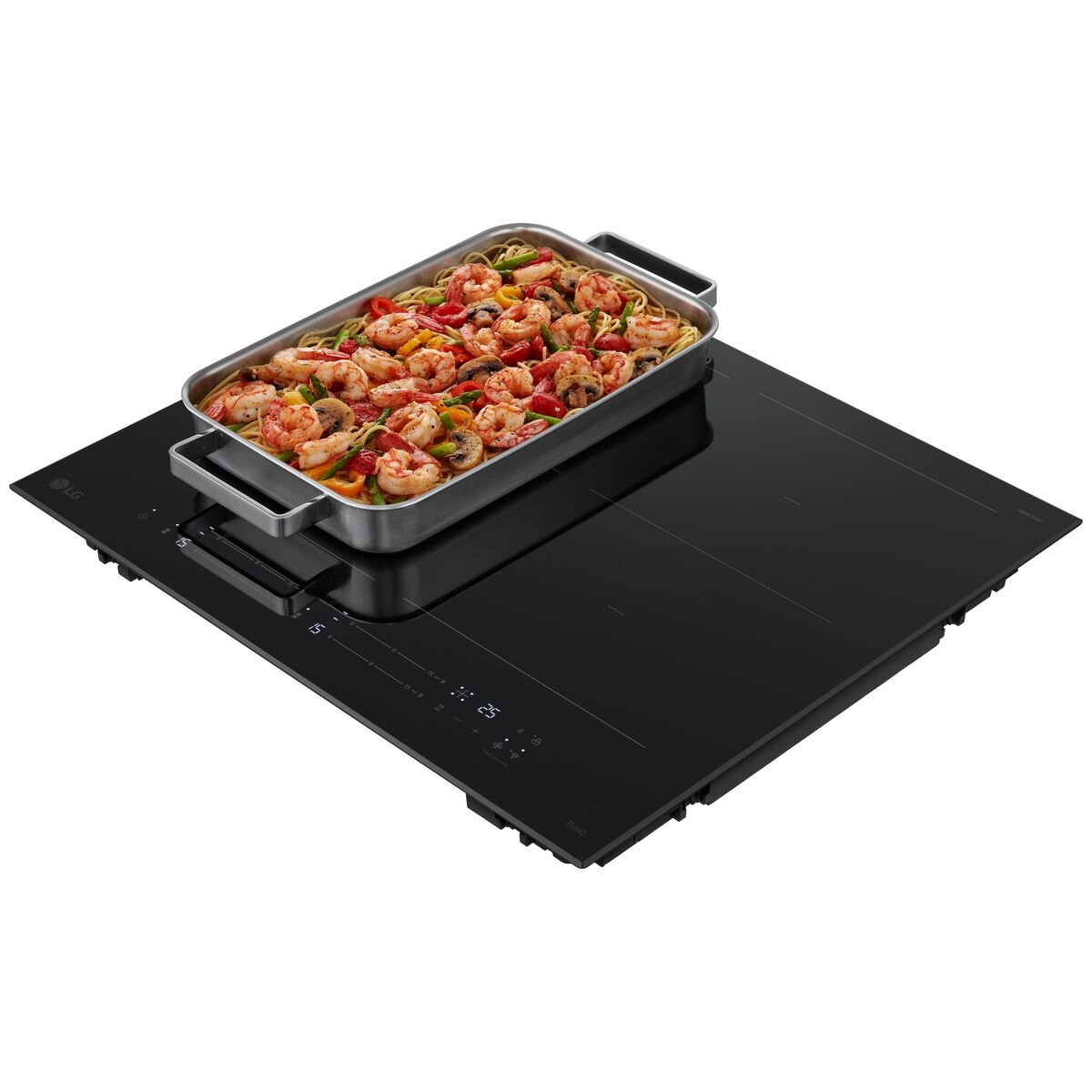 LG 60cm Series 7 Induction Cooktop 4 Zone with 2 Flexi Zones BCI607B4BG
