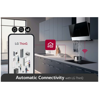 LG 60cm Series 7 Induction Cooktop 4 Zone with 2 Flexi Zones BCI607B4BG