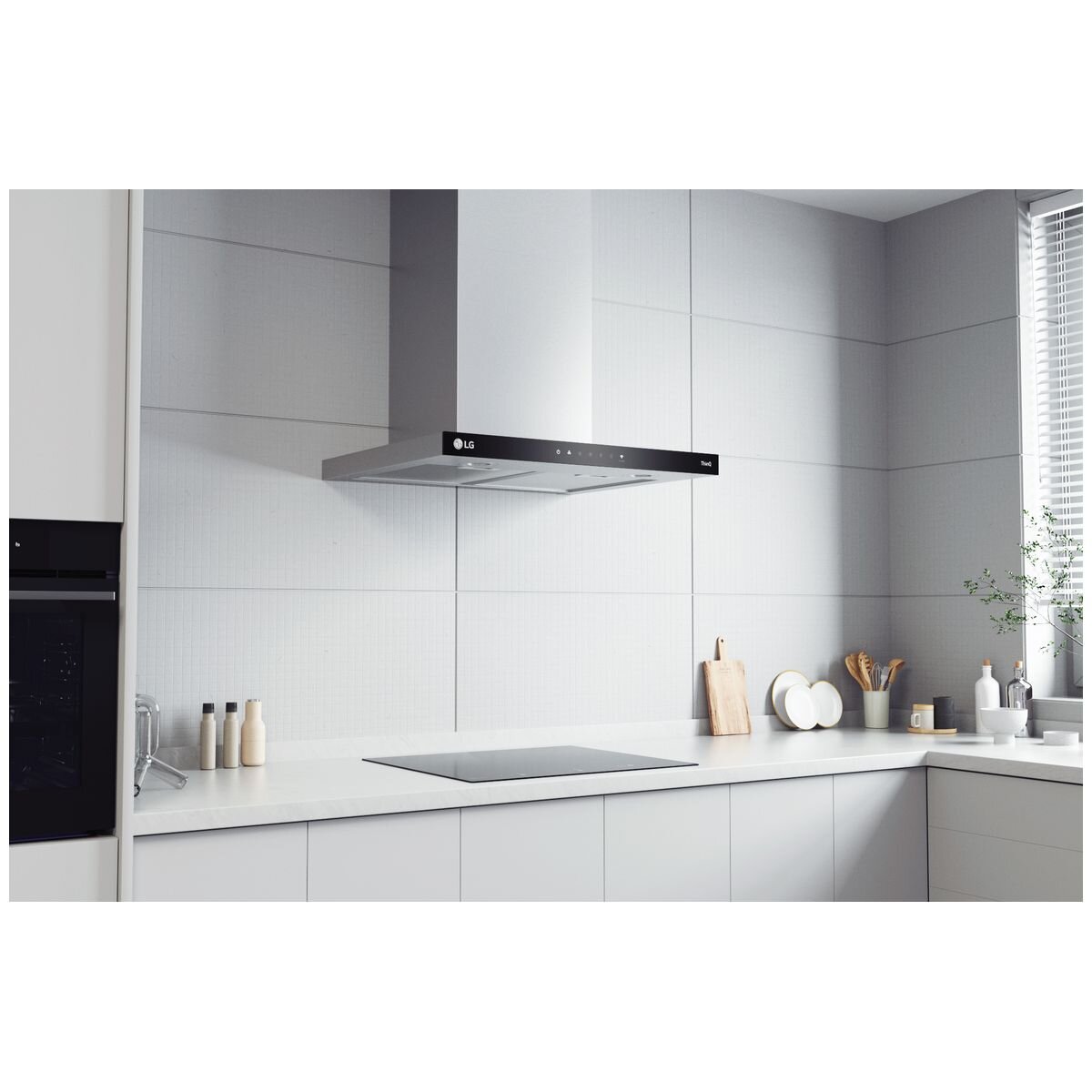 LG 60cm Series 7 Induction Cooktop 4 Zone with 2 Flexi Zones BCI607B4BG