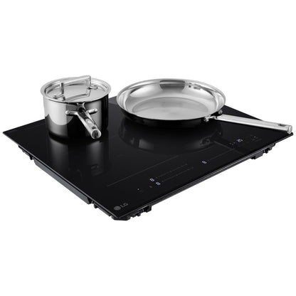 LG 60cm Series 7 Induction Cooktop 3 Zone with Flexi Zone BCI607T3BG
