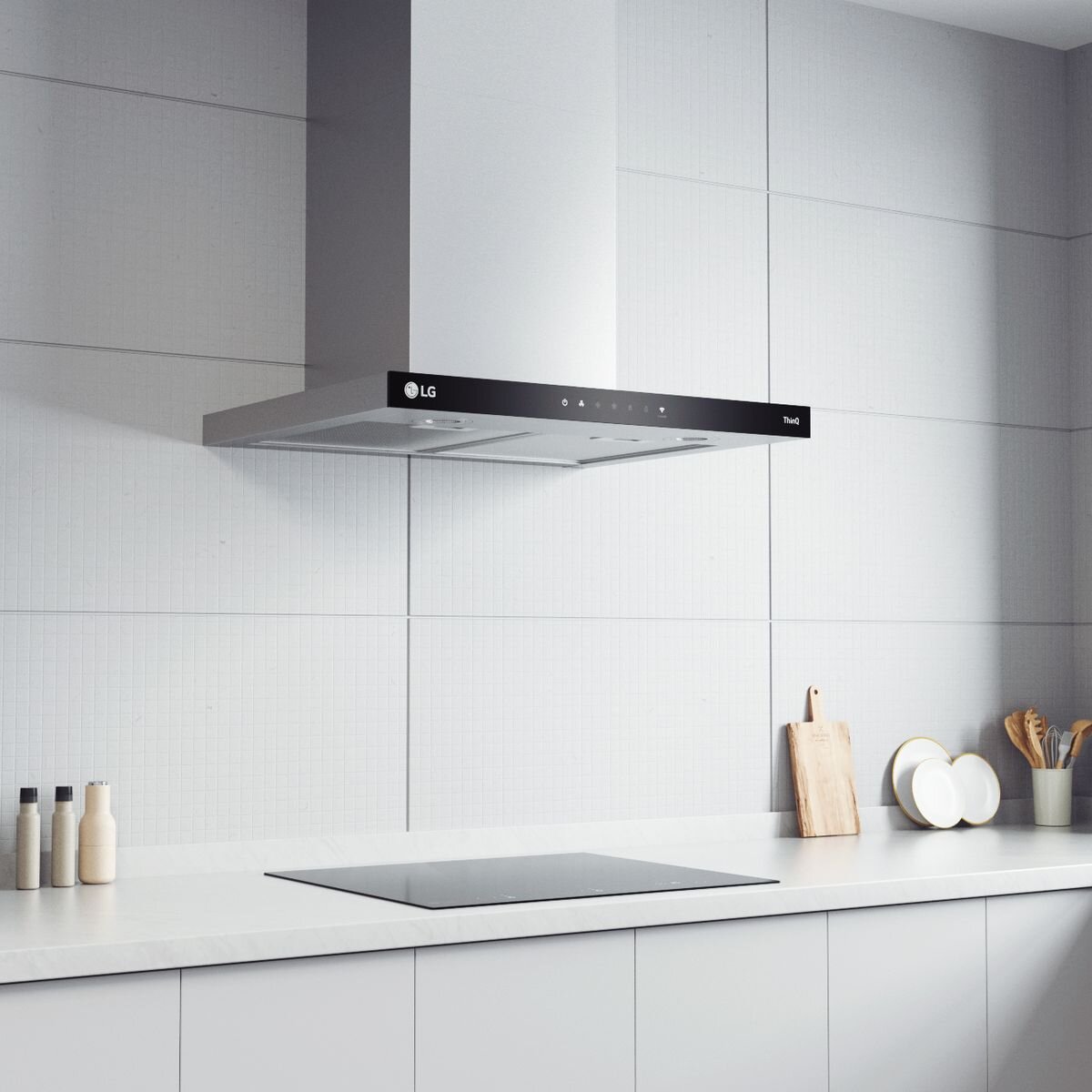 LG 60cm Series 7 Induction Cooktop 3 Zone with Flexi Zone BCI607T3BG