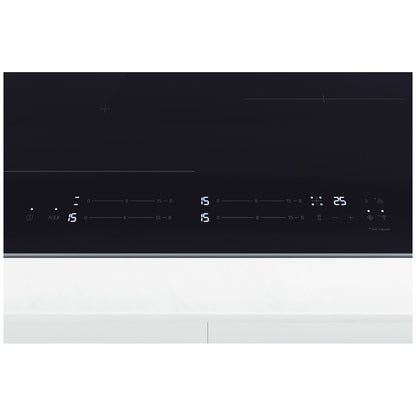 LG 60cm Series 7 Induction Cooktop 4 Zone with Flexi Zone BCI607T4BG