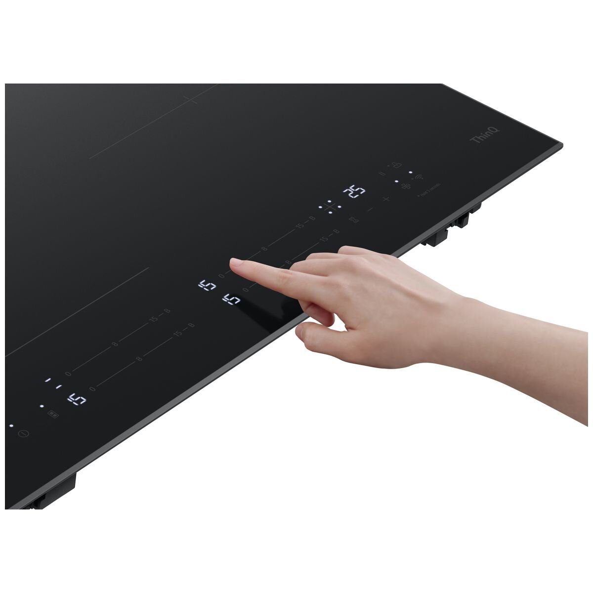 LG 60cm Series 7 Induction Cooktop 4 Zone with Flexi Zone BCI607T4BG