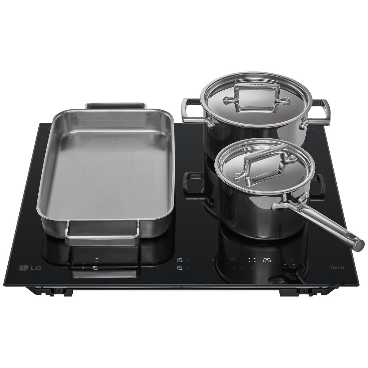 LG 60cm Series 7 Induction Cooktop 4 Zone with Flexi Zone BCI607T4BG
