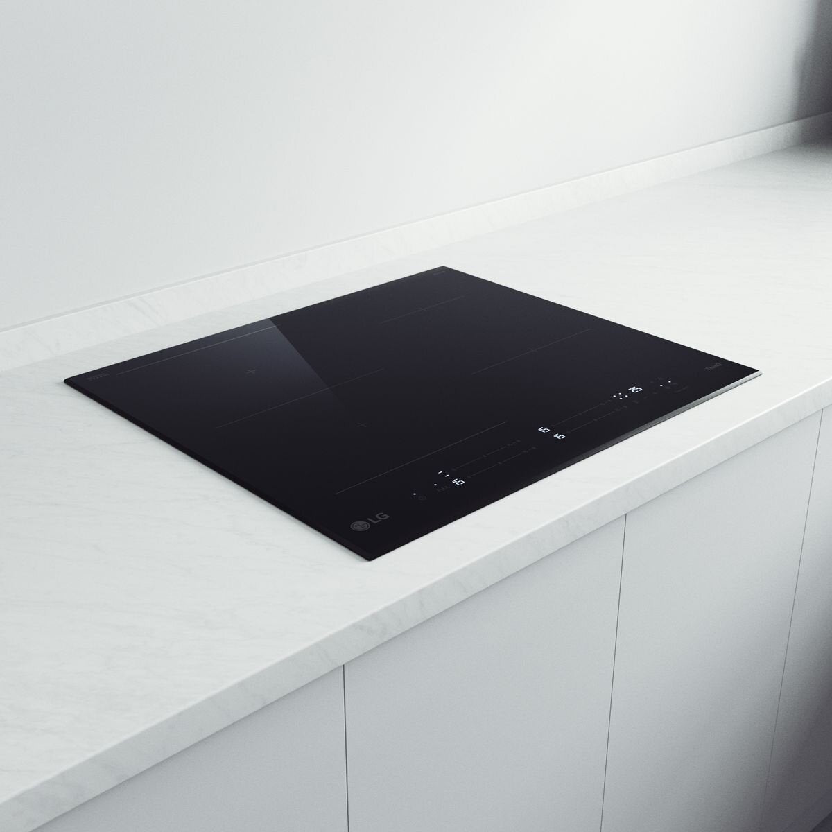 LG 60cm Series 7 Induction Cooktop 4 Zone with Flexi Zone BCI607T4BG