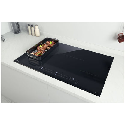 LG 80cm Series 7 Induction Cooktop 4 Zone with 1 Flexi Zone BCI807T4BG