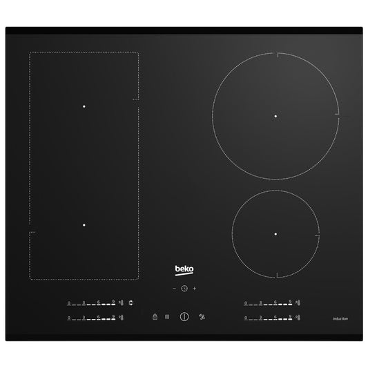 Beko 60cm Induction Cooktop with Indyflex Zone BCT601IGN