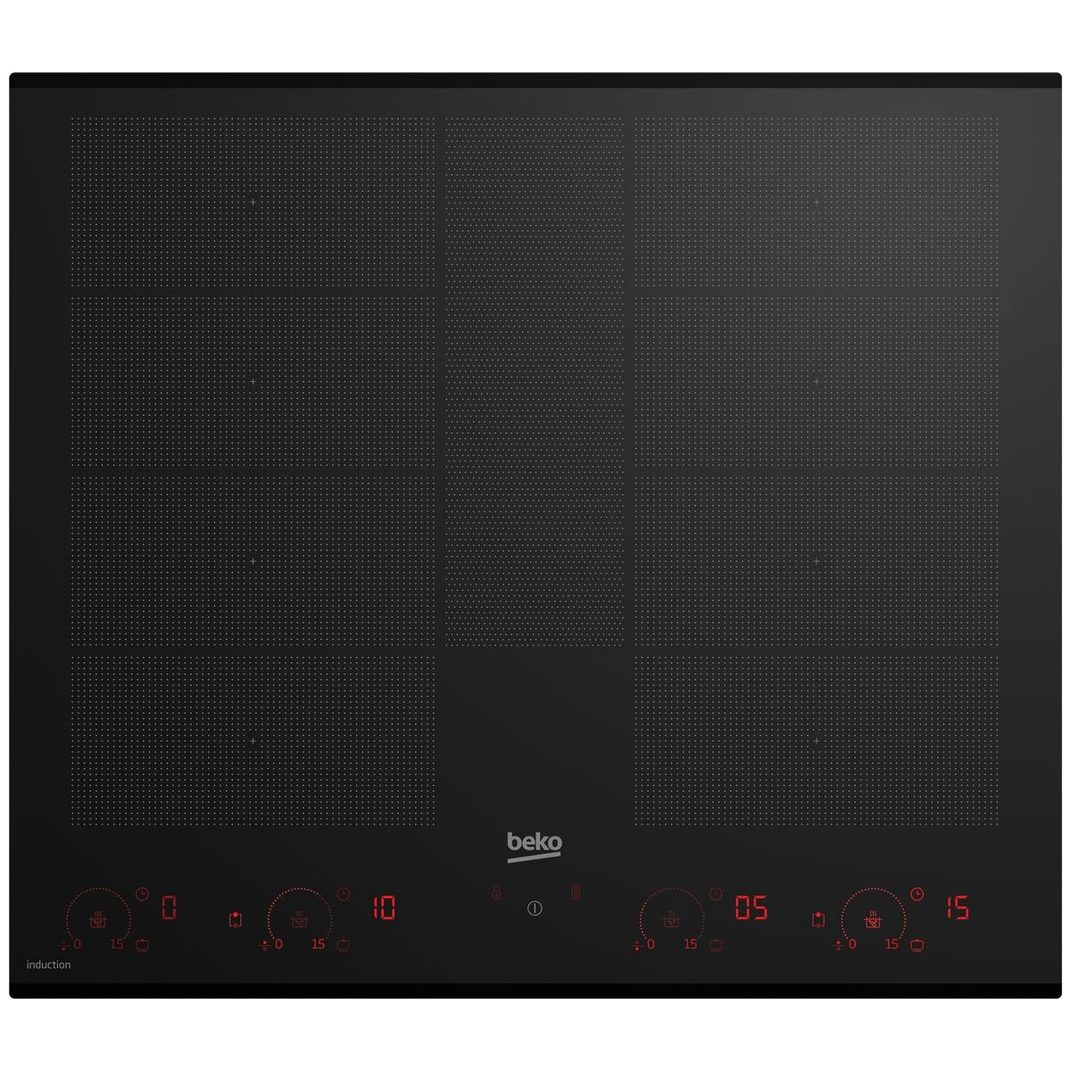 Beko 60cm Built-In Flexy Induction Cooktop with Luminous Control BCT604IG