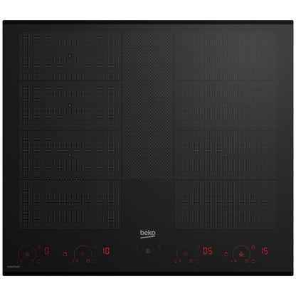 Beko 60cm Built-In Flexy Induction Cooktop with Luminous Control BCT604IG