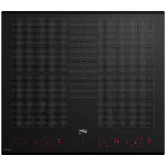 Beko 60cm Built-In Flexy Induction Cooktop with Luminous Control BCT604IG