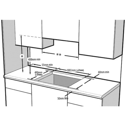 Beko 90cm Built-In Induction Cooktop BCT903IG