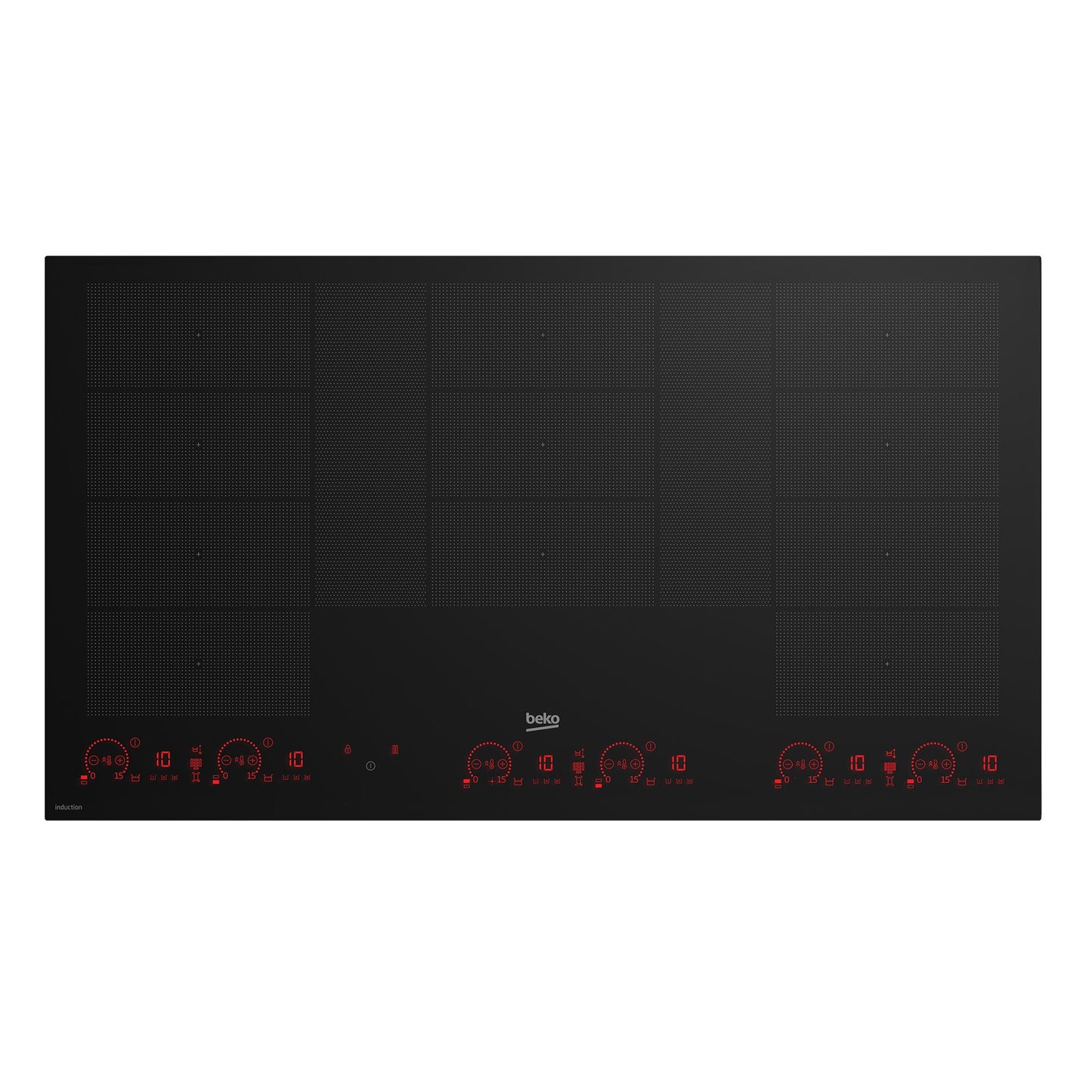 Beko 90cm Built-In Flexy Induction Cooktop with Luminous Control BCT904IG