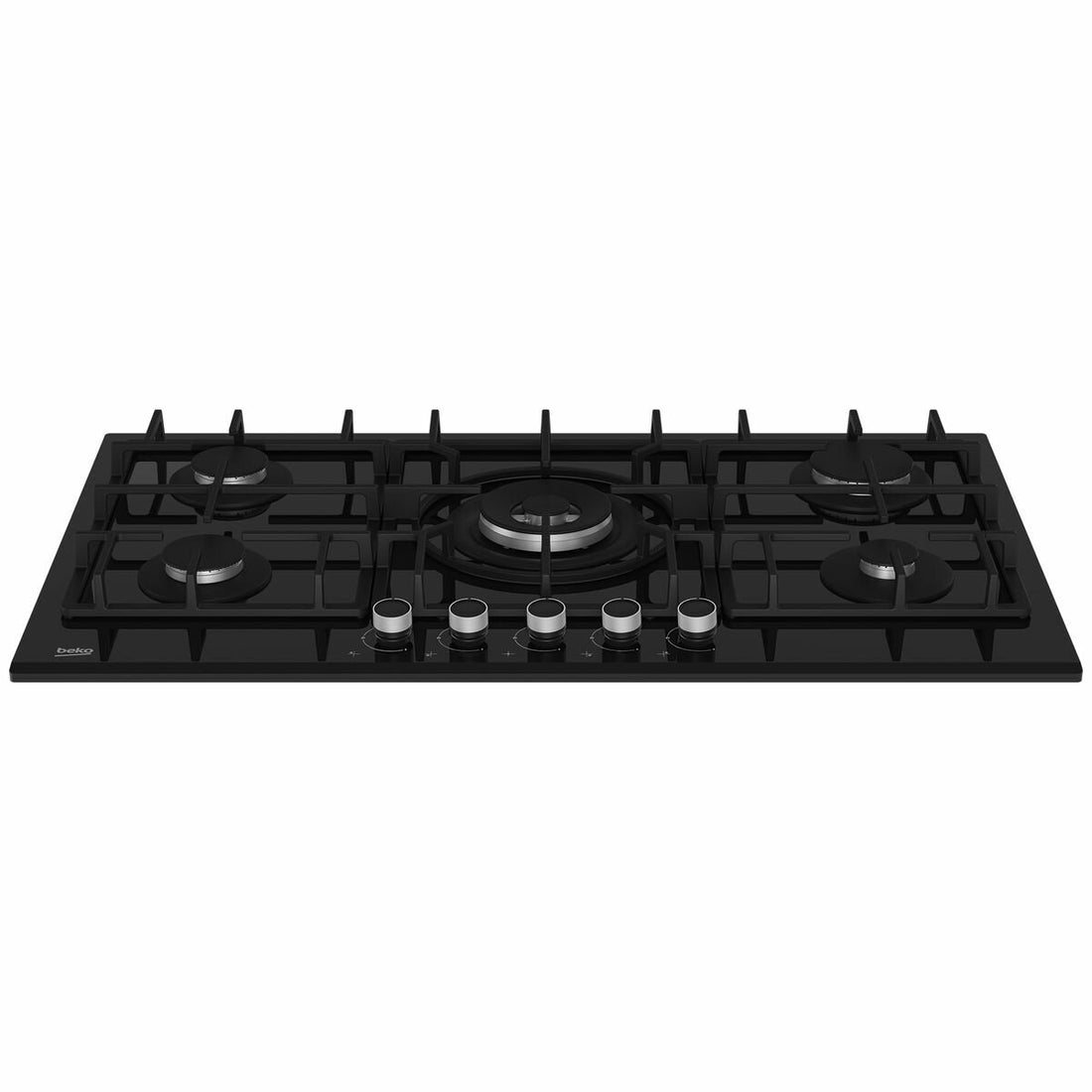 Beko 90cm Black Tempered Glass Gas Cooktop BCT90GG1