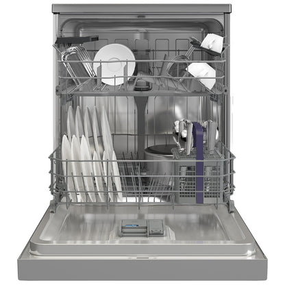 Beko 60cm Freestanding Dishwasher 14 Place Platinum Steel BDFB1410X