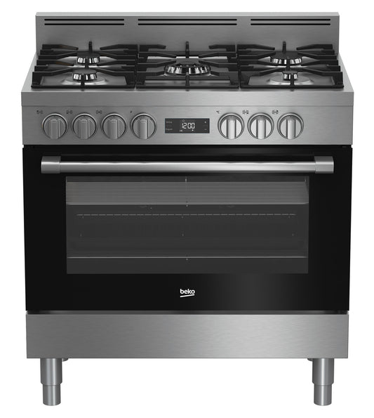 Beko 90cm Dual Fuel Freestanding Oven/Stove BFC916GMX1