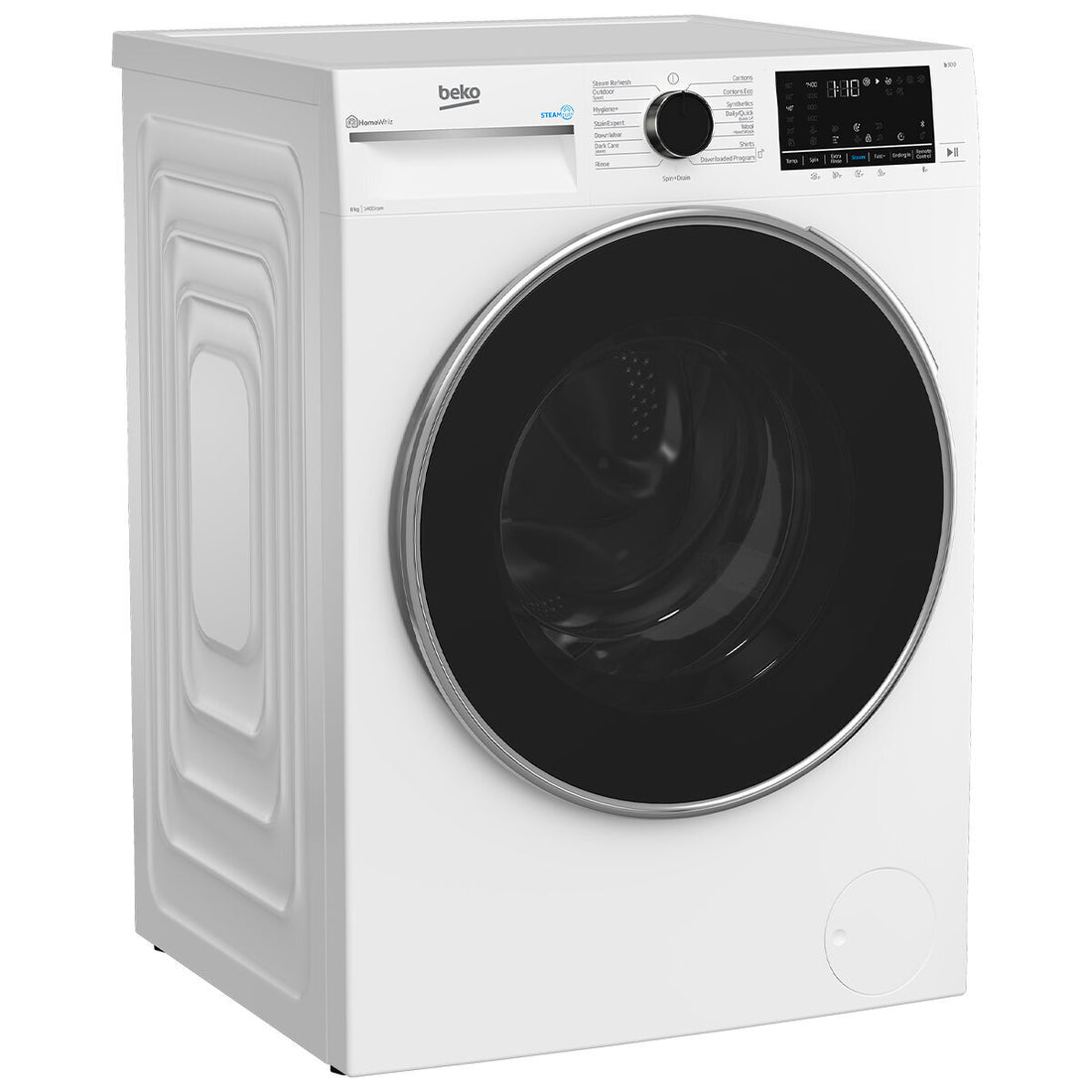Beko 8kg Front Load Washing Machine with Steam BFLB8020W (Carton Damage)