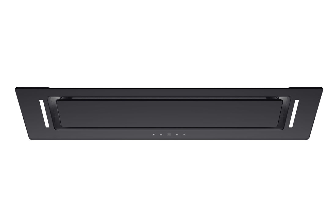 Schweigen 90cm Black Glass Undermount Rangehood BGUM9B