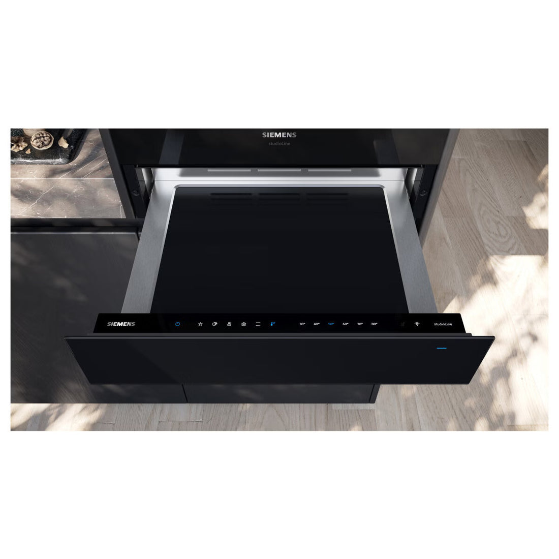 Siemens iQ700 Built-In Warming Drawer Black BI910C1B1 (Ex-Display)