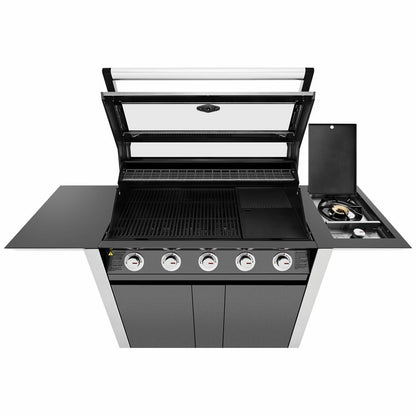 Beefeater 1600 Series Dark Five Burner BBQ with Side Burner & Trolley BMG1651DA