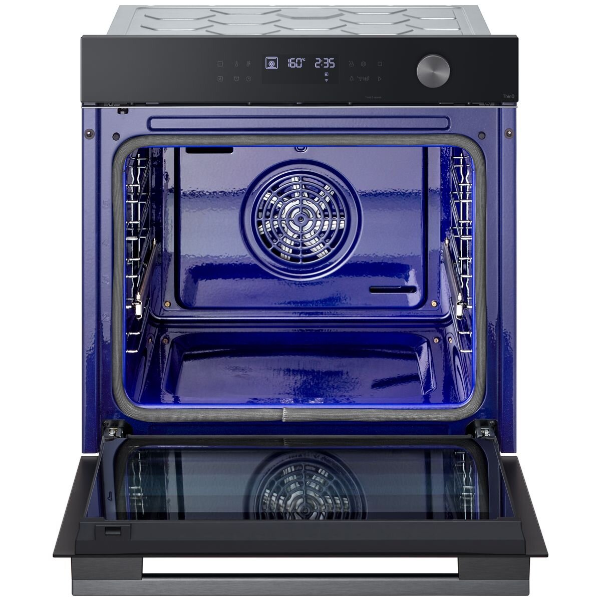 LG 60cm InstaView Series 5 Oven Black Glass BO605G1GL5