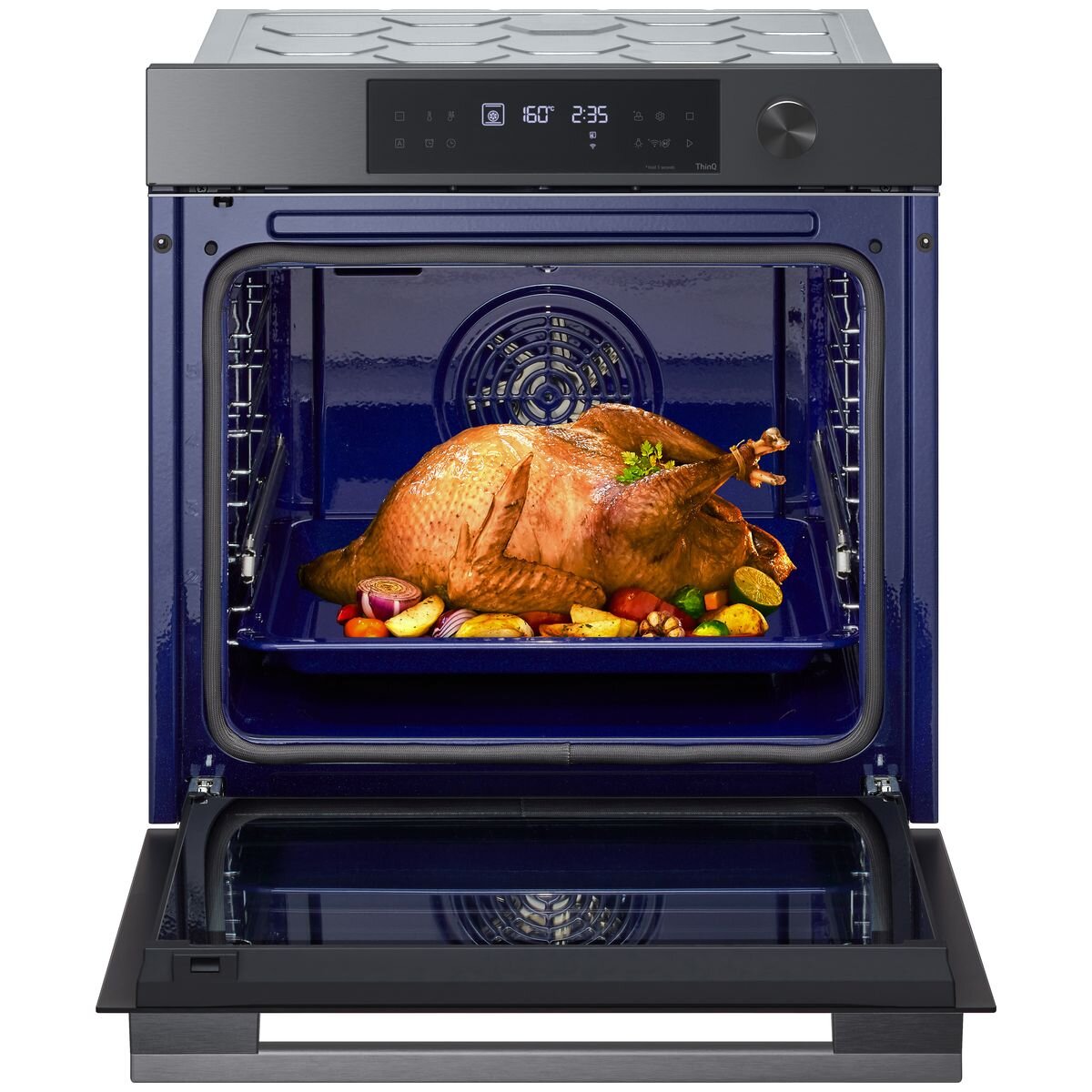 LG 60cm InstaView Series 7 Pyrolytic Oven Black BO607G1MB4