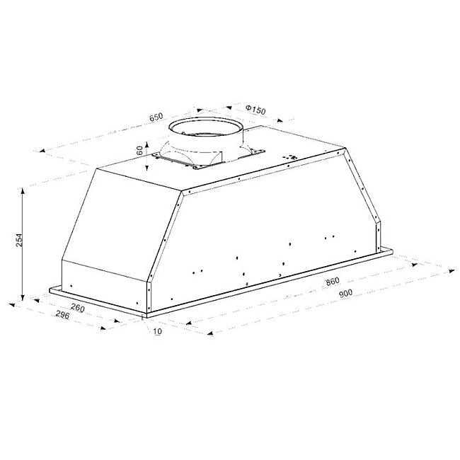 Beko 90cm Undermount Rangehood BRH90UX