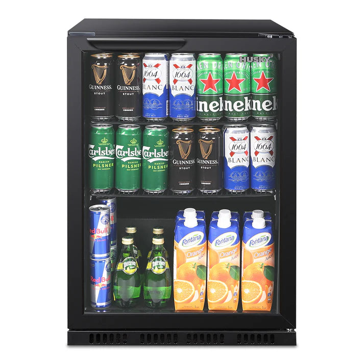 Husky 90L Single Door Eco Homebar Drinks Chiller Black C1HECO840BKAU