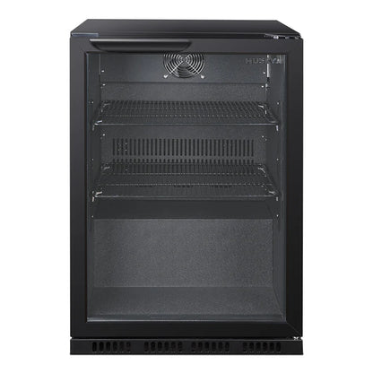 Husky 122L Single Door Homebar Drinks Chiller Black C1HHMBBKAU