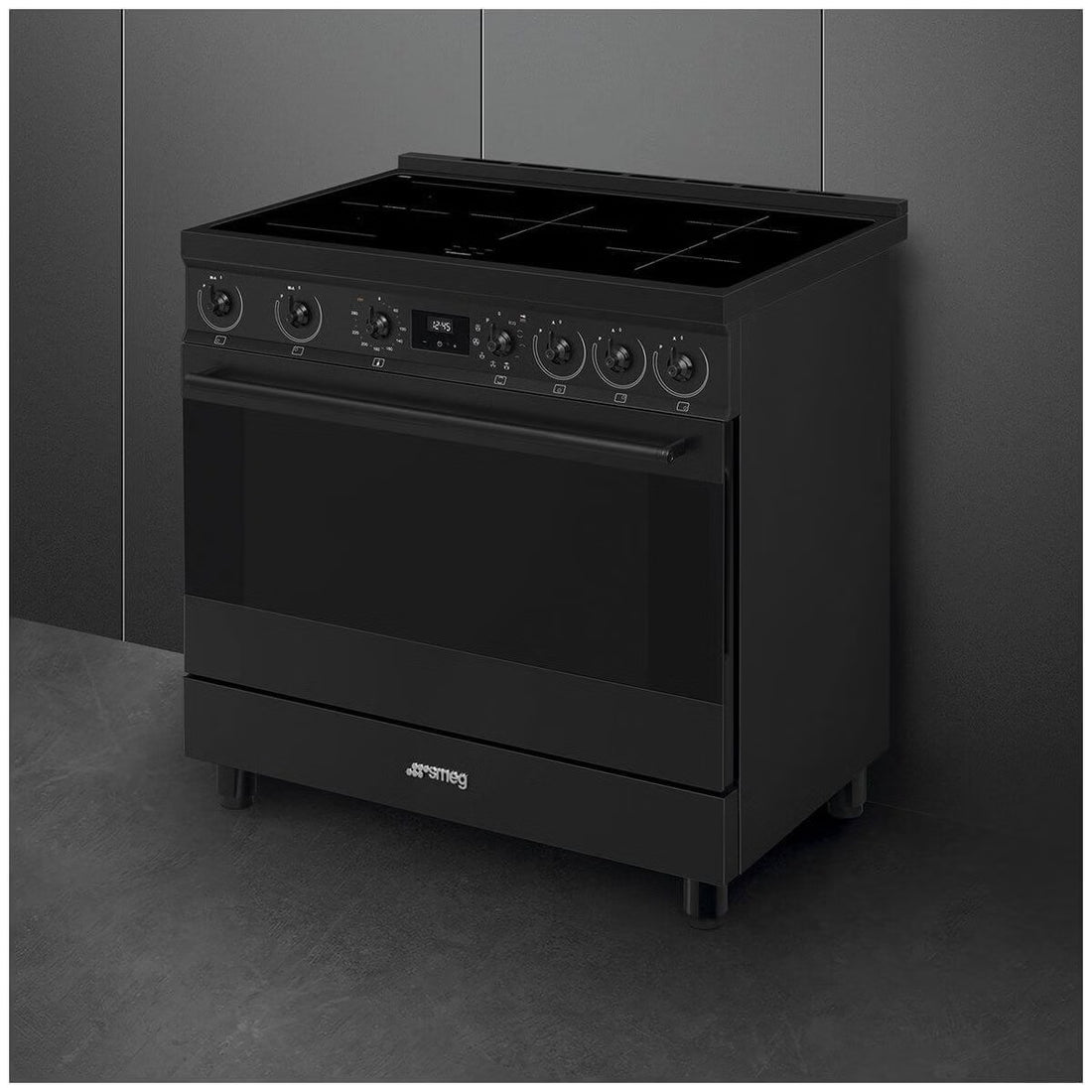 Smeg 90cm Freestanding Induction Oven Black C9IPN2