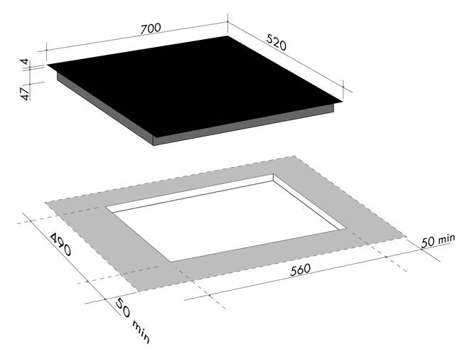 Artusi 70cm Vulcan Series Ceramic Cooktop CACC70