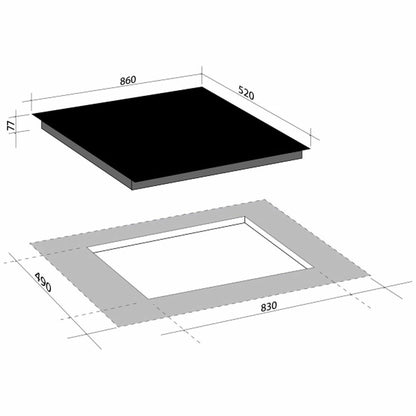 Artusi 90cm Ceramic Cooktop CACC95