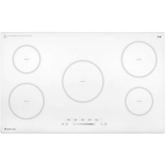 Artusi 90cm White 5 Zone Induction Cooktop CAID9000W