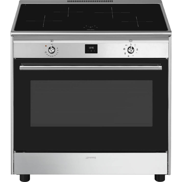 Smeg 90cm Stainless Steel Induction Upright Oven/Stove CG90CIXT Rick