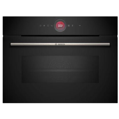 Bosch Series 8 Built-In Black Compact Oven with Microwave Function CMG7241B1A