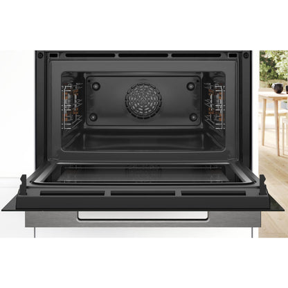 Bosch Series 8 Built-In Black Compact Oven with Microwave Function CMG7241B1A